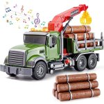 Camion transport de bois jouet enfant grand camion jouet 1:16 transporteur vhicule avec lumire et son ...