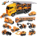 Jouet camion de transport - non spcifi - mini vhicules - 10 mini - voitures - pour enfants - jaune ...