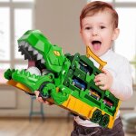 Jouet camion kukufun dinosaure 3 - en - 1 piste 150cm catapulte 12 voitures abs non toxique d�veloppement ...