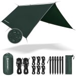 Camping bche anti - pluie pu 3000mm impermable tarp rain fly toile de tente parasol abri de survie ...