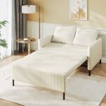 Canap 2 places velours ctelclic clac convertiblestyle scandinavefauteuil lit avec 2 coussins pour ...