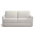 Calicosy - canapé 3 places convertible en tissu matelas 14cm - cosenza - gris - gris Calicosy - canapé 3 places convertible en tissu matelas 14cm - cosenza - gris - gris