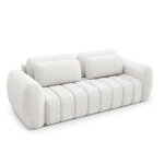 Canapé 3 places petits - meubles - cesar - 266 x 110 x 95cm - blanc Canapé 3 places petits - meubles - cesar - 266 x 110 x 95cm - blanc