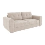 Canapé 4 places convertible express en tissu beige - couchage 160 cm - matelas 14 cm bolipo Canapé 4 places convertible express en tissu beige - couchage 160 cm - matelas 14 cm bolipo