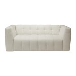 Canapé 4 places convertible express en tissu bouclette blanc cassé - couchage 160 cm - matelas 13 cm ... Canapé 4 places convertible express en tissu bouclette blanc cassé - couchage 160 cm - matelas 13 cm ...