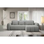 Canap d?angle convertible cianti ? canap lit 304 cm avec coffre de rangement gris