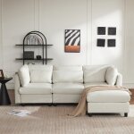 Canap dangle convertible avec coussins canap convertible en forme de ldesign modernecanap convertible ...