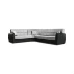 Canap� dangle convertible dgytkj� - dmora - en tissu - noir gris 305x238h91 cm