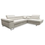 Canapé dangle convertible droit 4 places coffre martin velours côtelé blanc cassé Canapé dangle convertible droit 4 places coffre martin velours côtelé blanc cassé