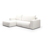 Canapé dangle convertible gauche 3 places coffre bliss blanc cassé Canapé dangle convertible gauche 3 places coffre bliss blanc cassé