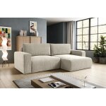 Canapé d?angle convertible gayao l beige Canapé d?angle convertible gayao l beige