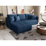 Canapé d?angle convertible oniyo vert en velours côtelé Canapé d?angle convertible oniyo vert en velours côtelé