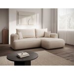 Canap� dangle convertible - ovo mini - chenille cr�me - c�t� droit