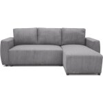 Canap dangle convertible rversible 3 - 4 places pharell - velours ctel anthracite - coffre de rangement ...