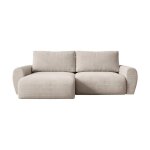 Canap� d?angle gauche convertible poss ? design moderne formes arrondies couchage confortable couleur ...