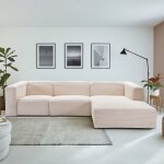 Canapé d?angle modulable 5 places pradia l beige Canapé d?angle modulable 5 places pradia l beige