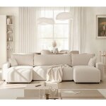 Canap dangle panoramique piano u - 7 places - canape convertible avec coffre - tissu agrable au toucher ...