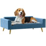 Canap� chien - lit pour chien - pawhut - rev�tement en velours soyeux - 94 x 595 x 315 cm - pieds en ...