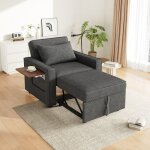 Canap� convertible 1 place - port usb et support de t�l�phone - canap� - lit inclinable simple - velours ...