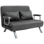 Canapé convertible 2 places avec accoudoirs 65x69x80cm fauteuil 3 en 1 lit dappoint matelas pliant simili ... Canapé convertible 2 places avec accoudoirs 65x69x80cm fauteuil 3 en 1 lit dappoint matelas pliant simili ...