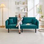 Canap� convertible 2 places - main - d?uvre r�glable et fonctions de sommeil - dossier inclinable - tissu ...