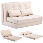 Canape convertible 2 places petit lit sofa dossier r�glable � 6 niveaux adapt� au salon � la chambre ...