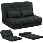 Canape convertible 2 places petit lit sofa dossier r�glable � 6 niveaux adapt� au salon � la chambre ...
