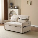 Canapé convertible 2 places avec usb et support pour téléphone canape convertible beige grisdossier réglablech ... Canapé convertible 2 places avec usb et support pour téléphone canape convertible beige grisdossier réglablech ...