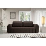 Canapé convertible cianti 3 places coffre de rangement marron Canapé convertible cianti 3 places coffre de rangement marron