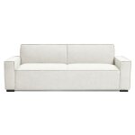 Canap convertible clic - clac 3 places pikado tissu effet lin crme