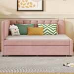 Canap convertible en lit double 140x200 banquette - lit pour salon ou studio couchage dappoint 2 personnes ...
