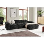 Canap� dangle brisia gros c�tel� doux brisia angle droit noir