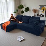 Canap� dangle r�versible avec m�ridienne canap� modulairee dossier haute canap� - lit � assise profonde ...