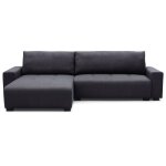 Canap� dangle convertible �l�gant malone tissu noir