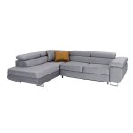 Canap� dangle convertible gauche 4 places wilson velours gris