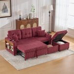 Canap dangle convertible rversible 3 placescanape 3 places convertiblevelours ctel usb - cled et ...