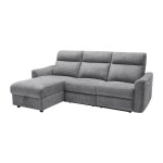 Canap dangle gauche relax lectrique avec rangements en tissu gris chin morozel