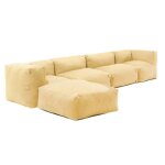 Canap� dangle modulable 5 places jaune clair mixi oviala