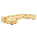 Canap� dangle modulable 8 places jaune clair mixi oviala