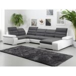 Canap dangle panoramique korus gris et blanc