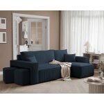Canap� dangle r�versible avec repose - pieds paris - 4 places - canape convertible avec coffre - tissu ...