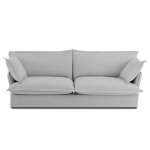 Canap� droit fixe d�houssable iroko 3 places tissu gris