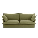 Canap� droit fixe d�houssable iroko 3 places tissu vert