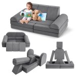 Canapé enfant convertible 10 pcs en mousse - housses amovibles et lavables - chauffeuse enfant 2 places ... Canapé enfant convertible 10 pcs en mousse - housses amovibles et lavables - chauffeuse enfant 2 places ...