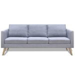 Canap� lit - helloshop26 - 3 places - convertible - tissu haute qualit� - gris clair