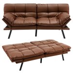 Canap lit convertible 2 places - relax4life - 5 en 1 - dossier rglables  3 niveaux - accoudoirs rglables ...