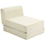 Canapé - lit pliant - homcom - dossier capitonné et matelas pliable chauffeuse convertible lit dappoint ... Canapé - lit pliant - homcom - dossier capitonné et matelas pliable chauffeuse convertible lit dappoint ...