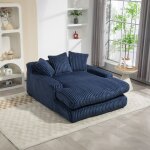 Canap� - lit rembourr� - m�ridienne - velours c�tel� - aucune installation requise - 125x155x63 - 150kg ...