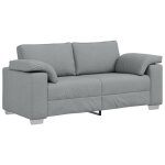 Promotion canap� loveseat clic - clac - gris clair 140 cm - tissu 43891 - bestmeuble
