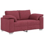 Promotion canap� loveseat clic - clac - rouge vin 120 cm tissu 85281 - bestmeuble